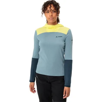 cyklistický dres VAUDE Cyklistický dres s dlouhým rukávem zimní - TREMALDO - světle modrá/modrá/žlutá