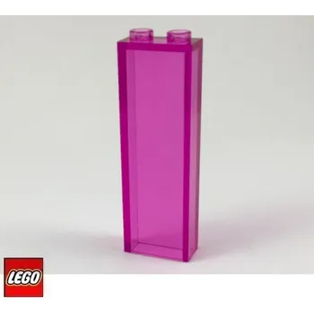 Stavebnice LEGO LEGO® Dílky LEGO KOSTKA 1x2x5 Sloup průhledný / 2454 Barva: Tmavě-Růžová-Průhledná 2454