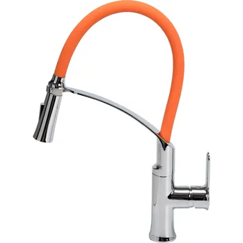 Vodovodní baterie Stojánková kuchyňská baterie Fala Flexible stříbrná