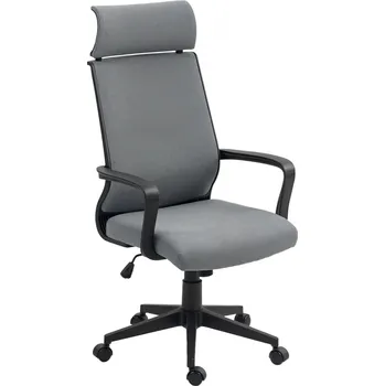 Ergonomická kancelářská židle s područkami | tmavě šedá