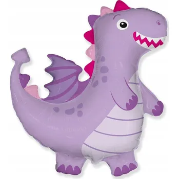 Balónek FÓLIOVÝ BALÓNEK 61 cm DRAK FIALOVÝ
