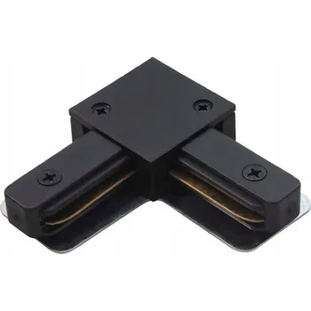 Rohový spoj L pro jednofázovou lištu 230V - Černý