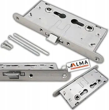 zadlabací zámek ZAPUŠTĚNÝ DVEŘNÍ ZÁMEK PROTIPOŽÁRNÍ 71/64 NA 2 VLOŽKY ATEST CE TECHNICKÝ