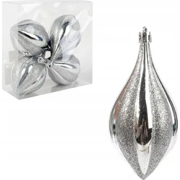 Vánoční dekorace Zdobená Vánoční Koule 13 cm 4 ks