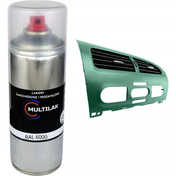 Lak na dřevo Lak ve spreji na dekory a lišty v interiéru auta RAL 6000, lesklý