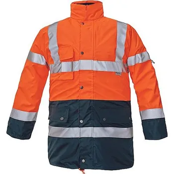 Pracovní oblečení BIROAD HV bunda oranžová/navy