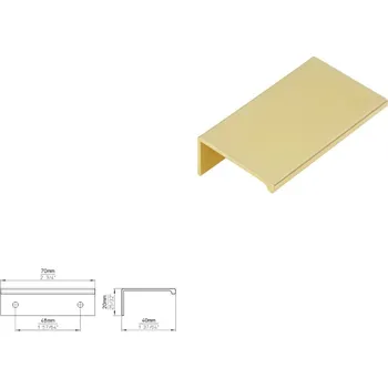 Nábytkové kování Nábytková úchytka SIRO 2446-70ZN5 lesklá mosaz