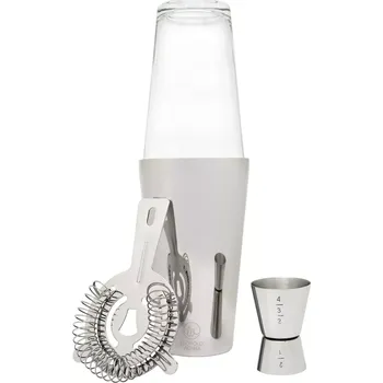 Shaker LEOPOLD VIENNA Acolon Boston-Shaker sada, nerezová, 3dílná, výška: 130 mm, délka: 345 mm