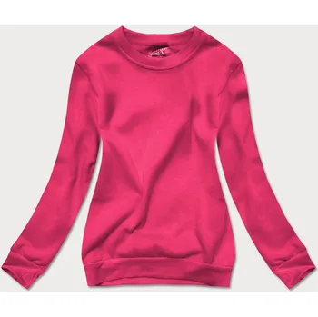 Dámská mikina Růžová dámská tepláková mikina se stahovacími lemy (w01-19) odstíny růžové S (36)