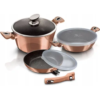 Sada nádobí Sada hrnců Berlinger Haus ROSE GOLD hliníková 6 ks
