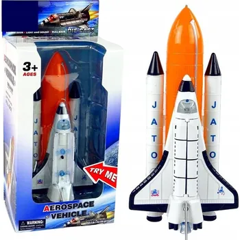 autíčko Balistická kosmická raketa, vesmírná loď, raketoplán - zvukové a světelné efekty