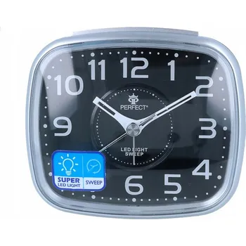 Budík Quartzový budík Perfect ML003W-SP Srebrny
