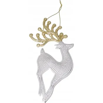 Vánoční dekorace SOB STŘÍBRNÝ ZÁVĚSNÁ OZDOBA NA STROMEČEK VÁNOČNÍ BAŇKY DEKORACE VÁNOČNÍ OZDOBA