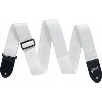 Strunný nástroj Gibson The Seatbelt (White) Bílý kytarový popruh