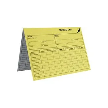 Tiskopis Karta kočka - žlutá A4