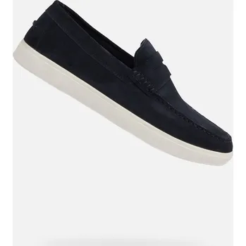 Pánská fitness obuv Pánské mokasíny GEOX AVOLA TMAVĚ MODRÁ 44