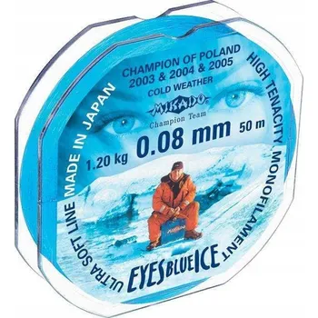 Vlasec Mikado Eyes Blue Ice pro ledový rybolov 0,20 mm 5,40 kg