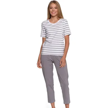 Dámské pyžamo Moraj PDD4600-020 barva:patt 1-grey S