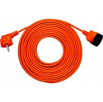 Napájecí kabel PRODLUŽOVACÍ KABEL ZAHRADNÍ ŠŮRA ORANŽOVÁ 10M 2X1 ACAR