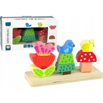 ostatní stavebnice Dřevěné Stavebnice Skládanka Květina Motýl Pták