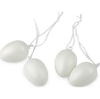 Velikonoční dekorace Velikonoční vajíčka k zavěšení, barva 2 krémová nejsvět.