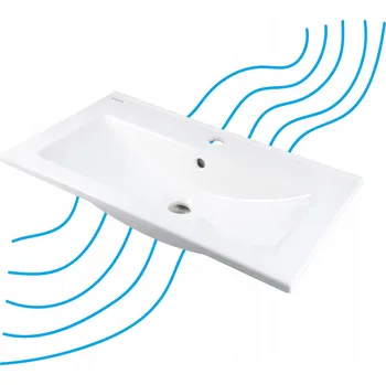 Umyvadlo Umyvadlo zápustné do desky Deante 61,5 cm bílé