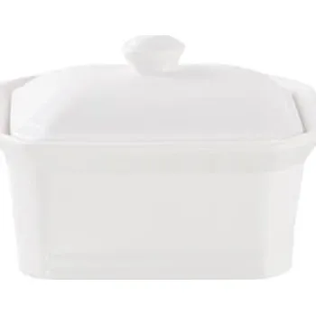 Dóza na potraviny NÁDOBA NA MÁSLO, 14,9X11,6X6,8CM, KERAMICKÁ