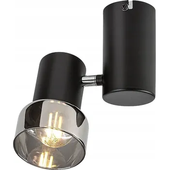 Rabalux Hatice Stropní svítidlo černé minimalistické sklo kouřové