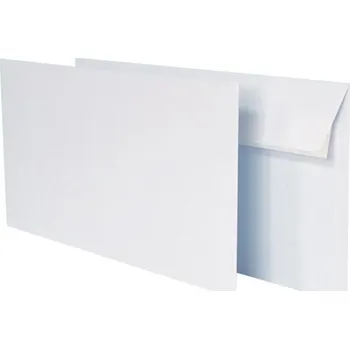 Obálka Obálka bez okénka DL (110x220 mm) poštovní obálky do kanceláře sada bílá