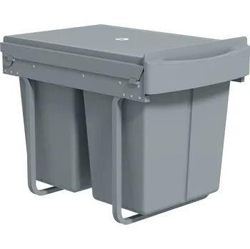 Odpadkový koš Výsuvný odpadkový koš do skříněk | šedý
