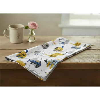 Utěrka Kuchyňská bavlněná utěrka DOGGOS bílá 45x65 cm 100% bavlna