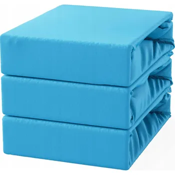 Prostěradlo Prostěradlo Bavlněné s Gumou 90x200 Modré