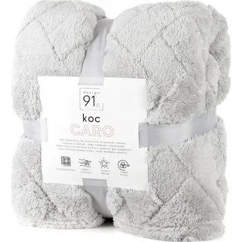 deka Deka Eurofirany 170x210 stříbrná Caro Flano šedá přehoz na pohovku