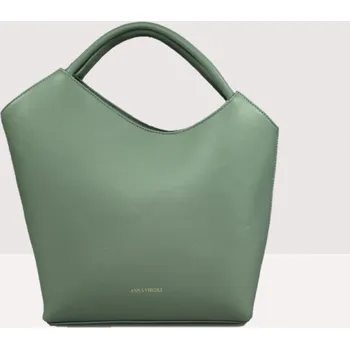 Kabelka RAIDE MEDIUM KOŽENÁ KABELKA ANNA VIRGILI ZELENÁ