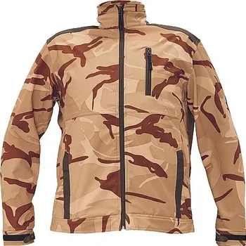Pánská softshellová bunda CRAMBE SOFTSHELL bunda béžová camou