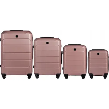 Wings Tvrdý kufr, sada ABS GAN01-4KPL-R.GOLD 226 l