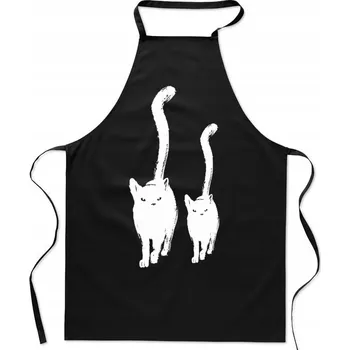 Kuchyňská zástěra KUCHYŇSKÁ ZÁSTĚRA KOČKA KOČKY DÁREK PRO MILOVNICI KOČEK MÓDNÍ