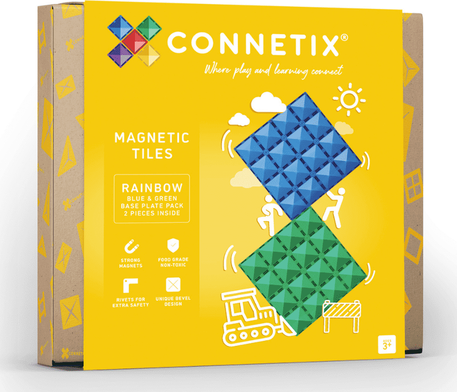 Connetix Modrá & Zelená základová deska - 2 ks CT-R-BG002-BP