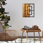 Dekorativní dřevěné nástěnné hodiny Wooden Clock 37