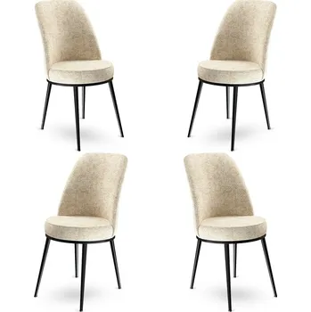 Barová židle Sada židlí (4 kusy) Dexa - Cream, Black