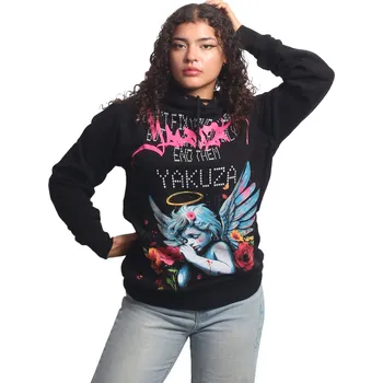 Dámská mikina Dámská mikina Yakuza Problems 26126 black velikost: XL