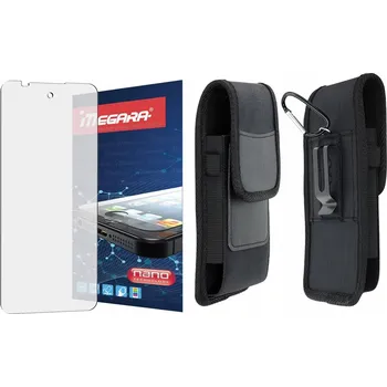 Pouzdro na mobilní telefon Hybridní Sklo pro Hammer Iron 6 - 6.56" + POUZDRO na opasek