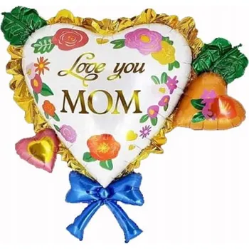 Balónek Fóliový balónek Jixstar Love You Mom 81 cm (32")