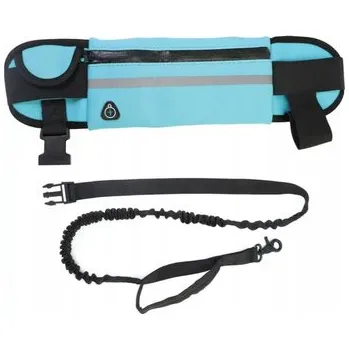 Vodítko pro psa PAS BIODROWY BĚŽECKÝ SÁČEK PRO PSA VODÍTKO ELASTICKÁ S TLUMIČEM 2 M