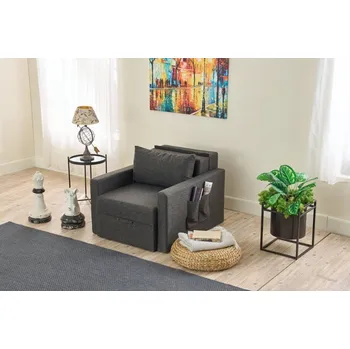 Křeslo Rozkládací křeslo Saros - Anthracite