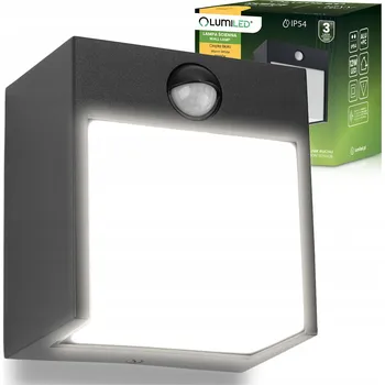 Venkovní osvětlení Zahradní nástěnné svítidlo Lumiled černé s integrovaným LED zdrojem 12 W