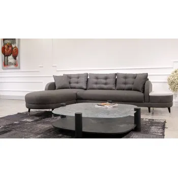 Sedací souprava Rohová rozkládací pohovka Milano Corner - Anthracite