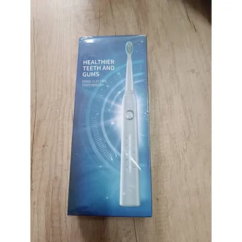 Elektrický zubní kartáček Szczoteczka Do Zębów Soniczna Elektryczna + 9 hlavic, 5 režimů, časovač, bílý