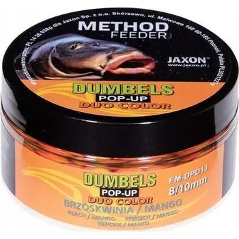 Boilies BROSKVO-MANGO DUMBELLS DUO POP-UP 8/10MM FEEDER JAXON