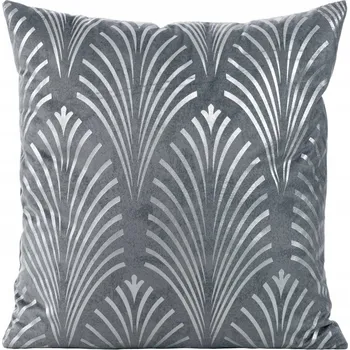 Povlak na polštářek Dekorativní povlak na polštář VELUROVÝ 45x45 Velvet BLINK27 ocelový